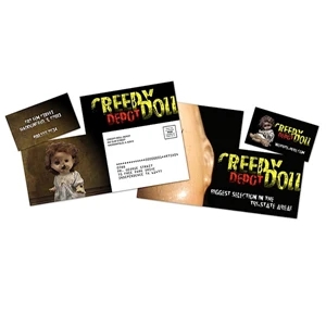 Extra-thick Laminated Postcard With Detachable Horizontal Business Card - 24 Pt