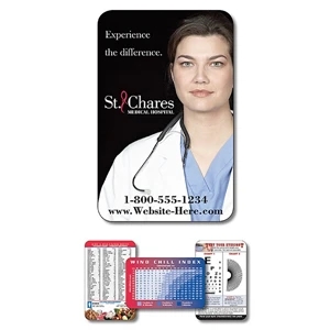 Health Laminated Wallet Card - 3.5 X 2.25 (2-sided). Keep Your Message Handy!
