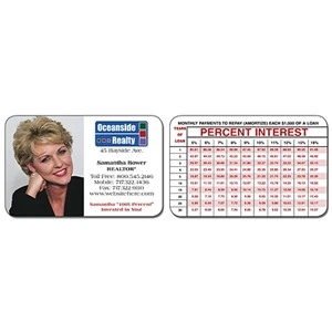 Real Estate Laminated Wallet Card - 3.5 X 2.25 (2-sided). Keep Your Message Handy!