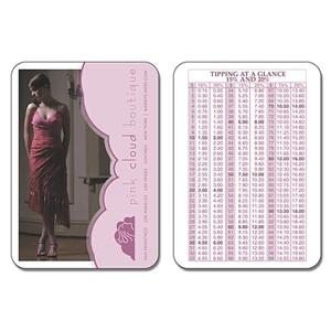 Oversize Laminated Wallet Card - 3.5 X 2.5 (2-sided). Keep Your Message Handy!