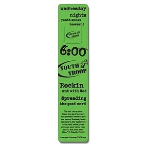 Religious Laminated Bookmark - 1.75 X 8 Rectangle With Page Holder - 14 Pt