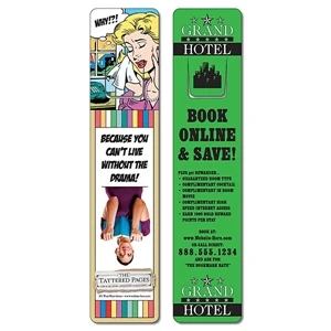 Plastic Bookmark - 1.75 X 8 Extra-thick Uv-coated (1s) With Page Holder - 14 Pt