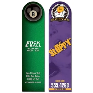 Plastic Bookmark - 1.75 X 7 Extra-thick Uv-coated (1s) With Round Tip - 14 Pt
