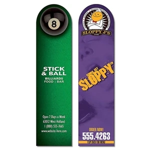 Plastic Bookmark - 1.75 X 7 Extra-thick Laminated With Round Tip - 24 Pt