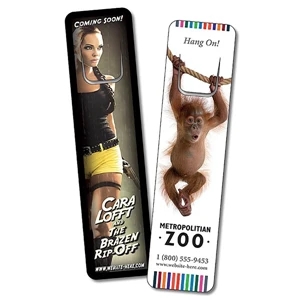 Plastic Bookmark - 1.25 X 5 Extra-thick Uv-coated (1s) With Page Holder - 14 Pt