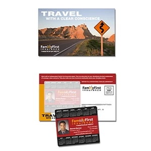 Magna-peel (tm) - Financial Service Postcard (8.5 X 5.25) With 3.5 X 4 Magnet