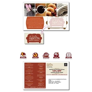 Magna-peel (tm) - Delivery Postcard (8.5 X 5.25) With Business Card Magnet (3.5 X 2)
