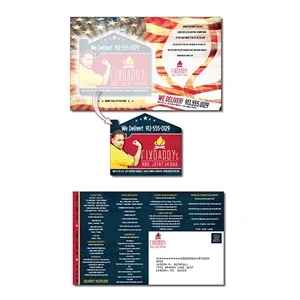 Magna-peel (tm) - Delivery Postcard (8.5 X 5.25) With 4 X 3.5 House Shape Magnet