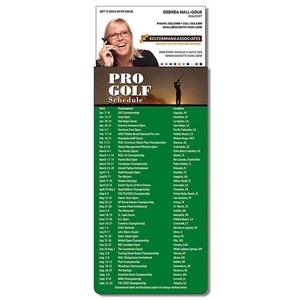 Magna-card (tm) - Magnet - Business Card - Golf Schedules (3.5" X 9"). Available To Ship In December