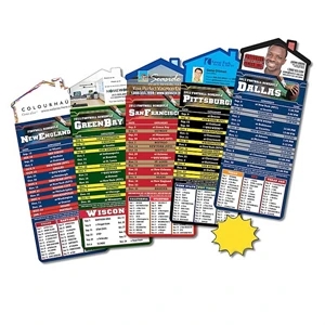 Magna-card (tm) - Magnet - House Shape - Football Schedules (3.5" X 9")