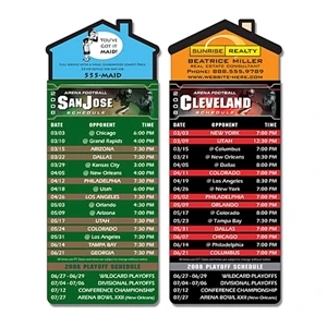 Magna-card (tm) - Magnet - House Shape - Arena Football Schedules (3.5" X 9")
