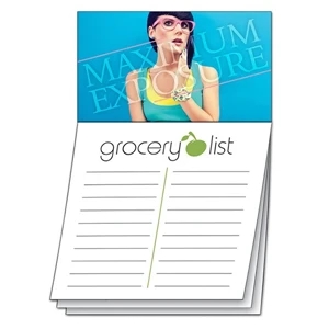 Stik-on (r) Magna-note - Magnet - Business Card - Stock Grocery List. Two Great Products In One!