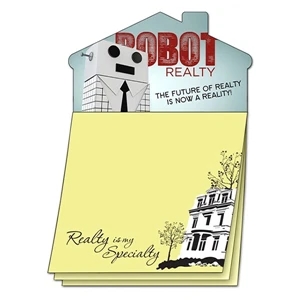 Stik-on (r) Magna-note - House Magnet - Stock Realty. Two Great Products In One!