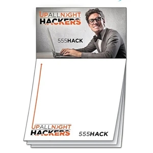Stik-on (r) Magna-note - Custom 3.5 X 3.5, 25-sheet Pad With Business Card Magnet. Two Great Products In One!