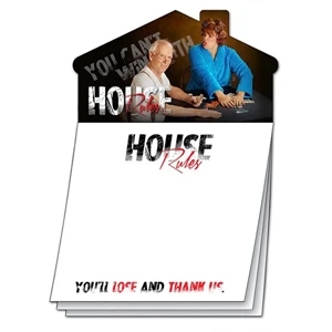 Stik-on (r) Magna-note - Custom 3.5 X 3.5, 25-sheet Pad With House Magnet. Two Great Products In One!