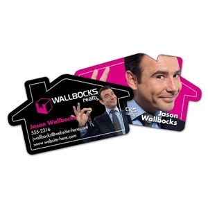 B. Unique - Extra-thick Uv-coated (1s) House Shaped Paper Business Card (3.5x2) - 24pt