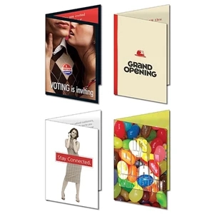 Uv Coated (1s) Greeting Card - 5" X 7" Folded With Plain White Envelopes