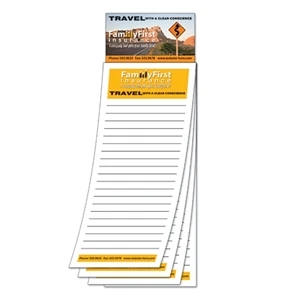 Magna-pad (tm) - Custom - 3.5 X 10.5 50-sheet Pad With Business Card Magnet