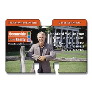 Extra-thick Uv-coated (1s) Rotary Card - Double Tab (approx. 4 X 2.625) - 14 Pt