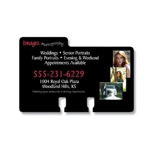 Extra-thick Uv-coated (1s) Rotary Card - Left Tab (approx. 4 X 2.5625) - 14 Pt