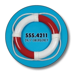 Tuffmag (tm) - Circle Shaped Magnet. 1.5" Diameter. Outdoor Safe And 30 Mil Thick