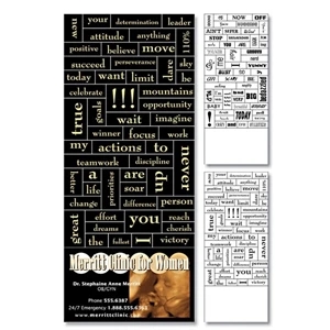 Magna-phrase (tm) - Magnet - 3.5" X 8.25" With Business Card Magnet - 25 Mil