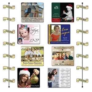 Announcement Calendar Magnet - 3.5" X 4" Rectangle With Round Corners - 25 Mil