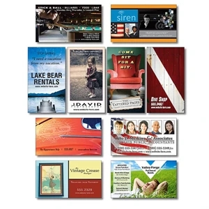 Tuffmag (tm) - Business Card Magnet - 3.5" X 2" Rectangle With Square Corners - Outdoor Safe