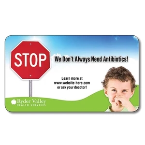 Health Business Card Magnet 3.5" X 2" Rectangle With Round Corners - 25 Mil