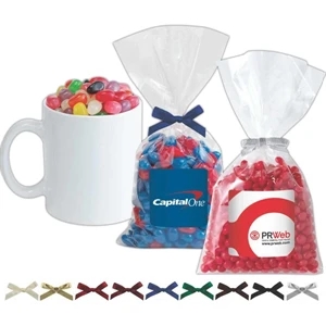 Jelly Belly (r) Mug Stuffer - 5.5 Oz Gummy Bears In A Bag With Choice Of Bow