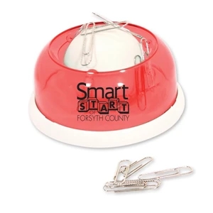 Red - Rolling Paper Clip Dispenser. Closeout Price. Available While Supplies Last