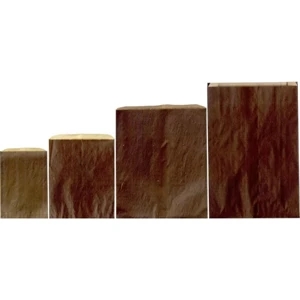 Chocolate Tint Paper Merchandise Bag With Hot Foil Stamp. 12" X 2 3/4" X 18"