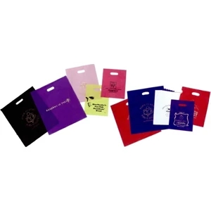 3 Mil - Tinted High Density Poly Merchandise Bag With Hot Foil Stamp. 9" X 12"