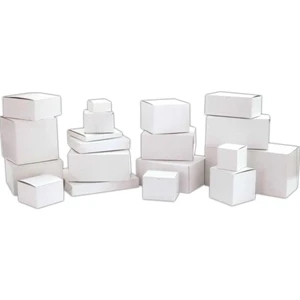 9" X 4 1/2" X 4 1/2" - White Gloss Stock 1 Piece Quick Lock Giftware Boxes