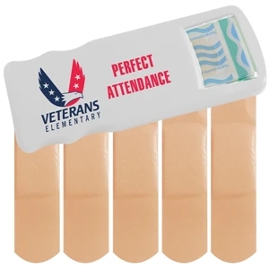 Primary Care (tm) - Bandage Dispenser With 5 Latex Free Bandages