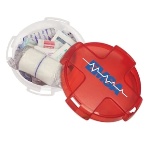 Safe Care (tm) - First Aid Kit Has A Unique Safety Cross Design To Help Your Message Stand Out