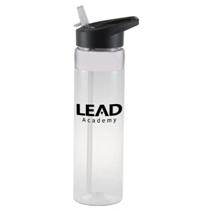 Next Tritan - Clear - 22 Oz. Tritan Sports Bottle With Screw-on Lid With Flip-up Straw