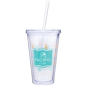Spirit - 16 Oz Double Wall Acrylic Tumbler With Straw For Printing Inside And Out