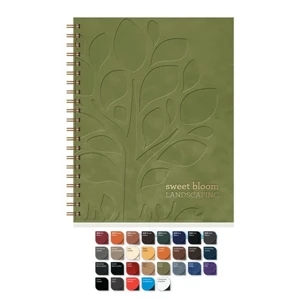 Luxury Cover Large Notebook, 8.5" X 11" With 100 Sheets Ruled Recycled Paper