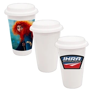 Eco Tumbler - This Sublimation Porcelain Tumbler Offers Full-color Image Reproduction!