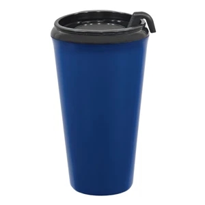 Infinity - Blue - 16 Oz Tumbler With Thumb Slide, Snap On Lid. Made In The U.s.a