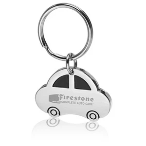 Car Shape Metal Keychain