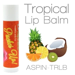 Tropical Lip Balm Made With Natural And Organic Ingredients. Contains Spf 15