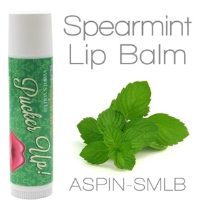 Spearmint Lip Balm Made With Natural And Organic Ingredients. Contains Spf 15