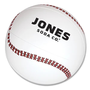 Baseball - Sport Ball Beach Ball. Measures Inflated, Half The Circumference. Phthalate Safe