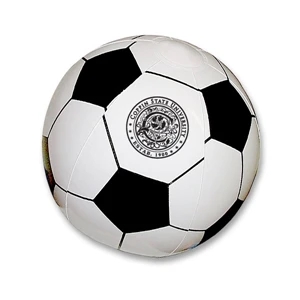 Inflatable 16" Soccer Ball For Sport Fans. Measures Inflated Half The Circumference