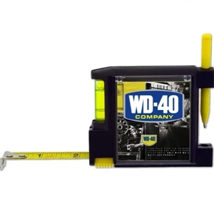 The All-in-one - 50 Working Days - Tape Measure With Level, Sticky Notepad, Pen And Belt Clip