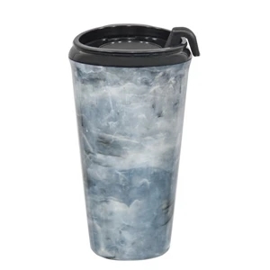 Infinity - Marble Gray - 16 Oz Marbled Tumbler With Thumb Slide, Snap On Lid. - 7 Patterns Available