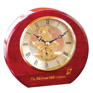 Freemont - Clock. Round Desk Timepiece With Phenomenal Skeleton Movement