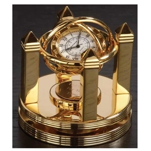 Celestial - Quartz Desk Clock That Is Surrounded By Rings That Whirl And Twirl